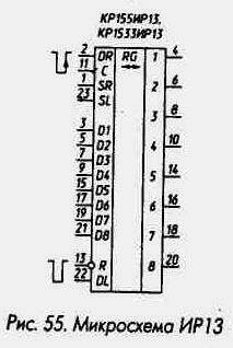 Рис. 55 Микросхема ИР13