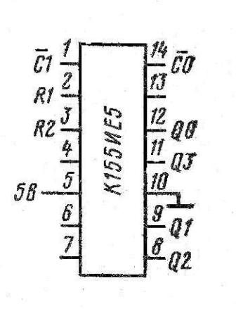 Корпус микросхемы К155ИЕ5, КМ155ИЕ5 (7493)