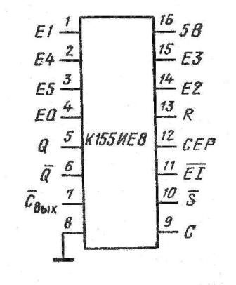 Корпус микросхемы К155ИЕ8, КМ155ИЕ8 (7497)