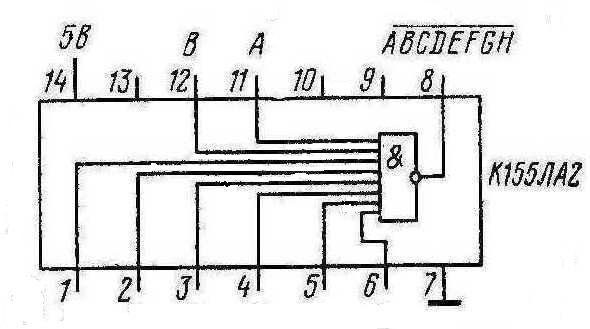 Микросхема К155ЛА2 КМ155ЛА2 (7430) Микросхема К155ЛА2 КМ155ЛА2 (7430)