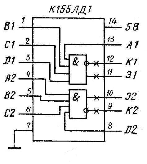 Микросхемы К155ЛД1, КМ155ЛД1