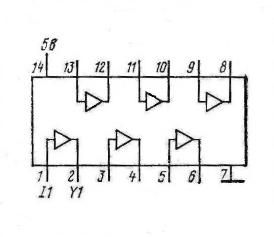К155ЛП4 КМ155ЛП4 7417 SN7417N, SN7417J К155ЛП4 КМ155ЛП4 7417 SN7417N, SN7417J