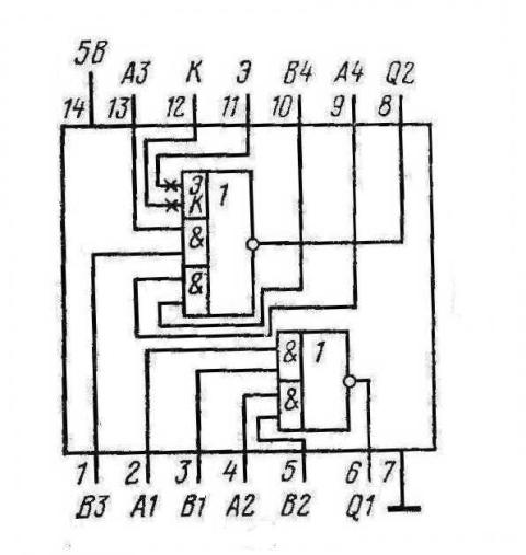 К155ЛР1 КМ155ЛР1 7450 SN7450N SN7450J К155ЛР1 КМ155ЛР1 7450 SN7450N SN7450J