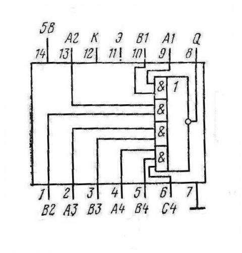 К155ЛР3 КМ155ЛЗ3 7453 SN7453N, SN7453J К155ЛР3 КМ155ЛЗ3 7453 SN7453N, SN7453J